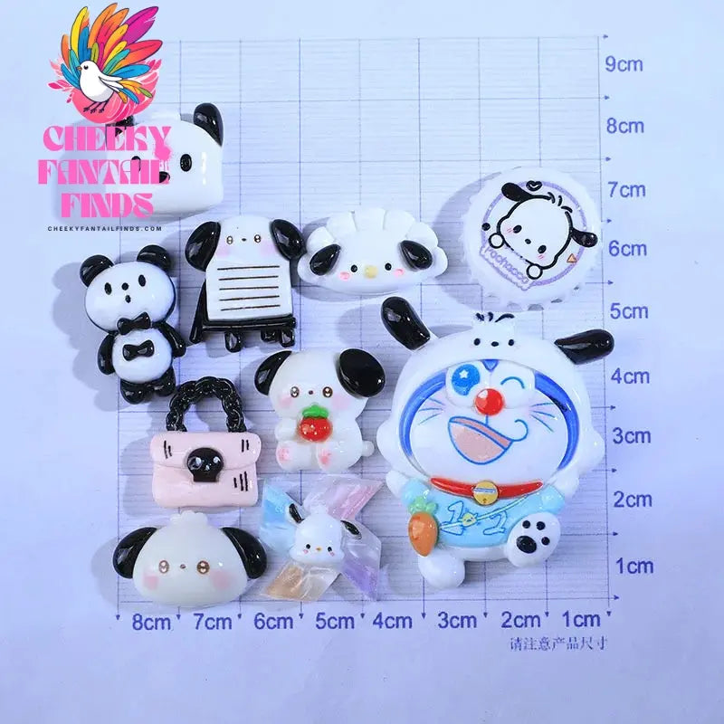 Kitty Shoe Accessories Cinnamon Dog Dog Melody Anime ShoeFlower Shoe Buckle Children's Gifts Cheeky Fantail Finds