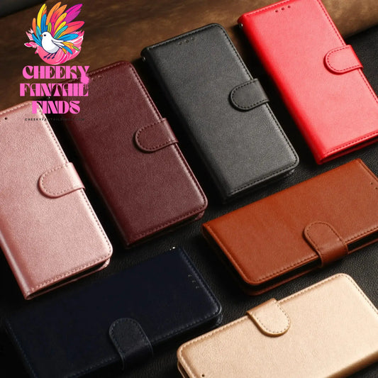 Leather Case for Samsung Galaxy A14 A05 A05S A33 A13 A12 A21S A20E A24 A54 A51 A53 A34 A32 A10 A22 A25 Coque Flip Wallet Funda Cheeky Fantail Finds