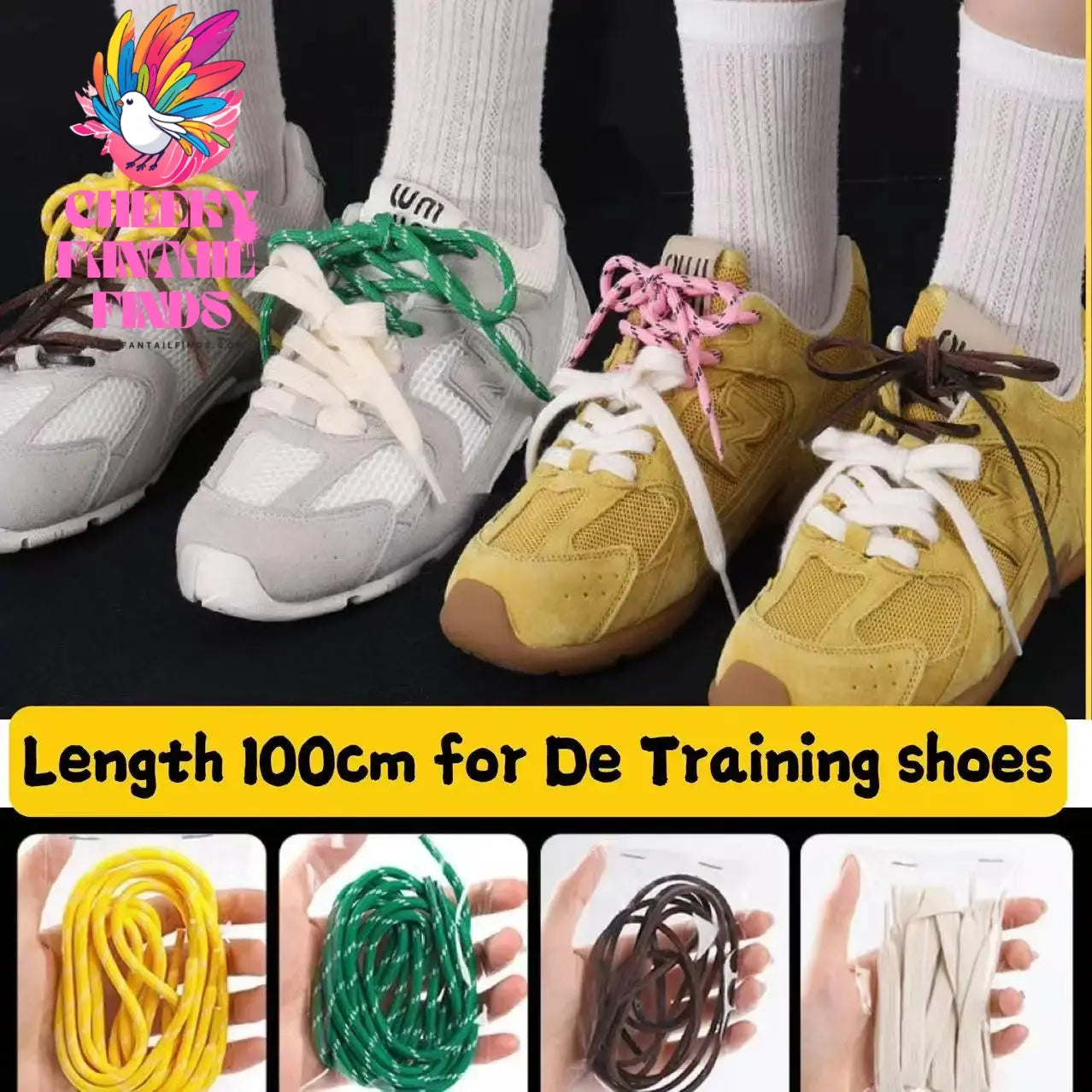 Length 100cm DIY Freedly Round Leather Colorful Shoelaces Canvas Casual Boots Shoe Laces Rope Shoestrings Cheeky Fantail Finds