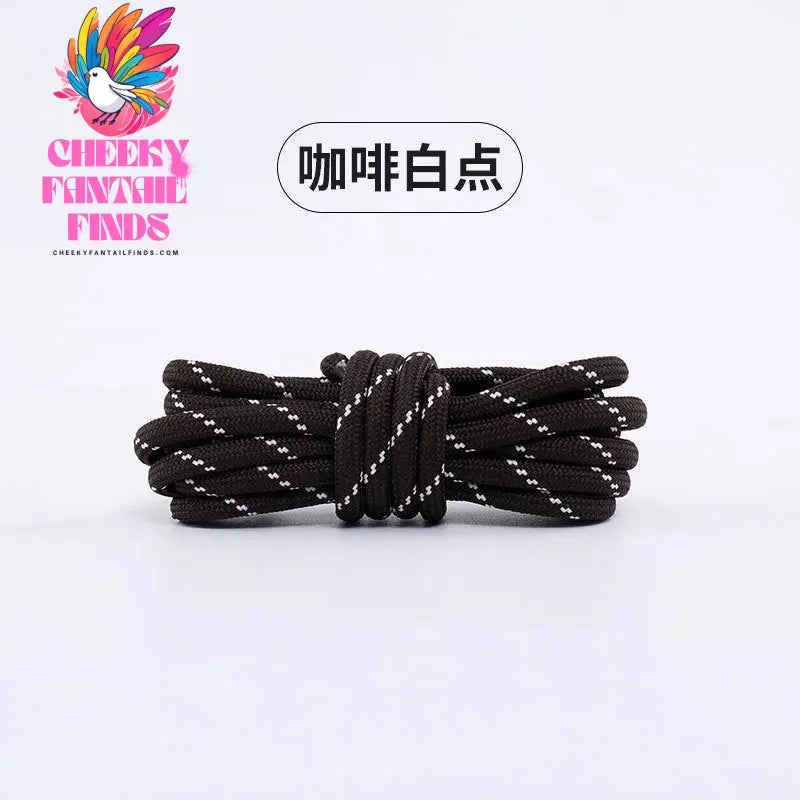 Length 100cm DIY Freedly Round Leather Colorful Shoelaces Canvas Casual Boots Shoe Laces Rope Shoestrings Cheeky Fantail Finds