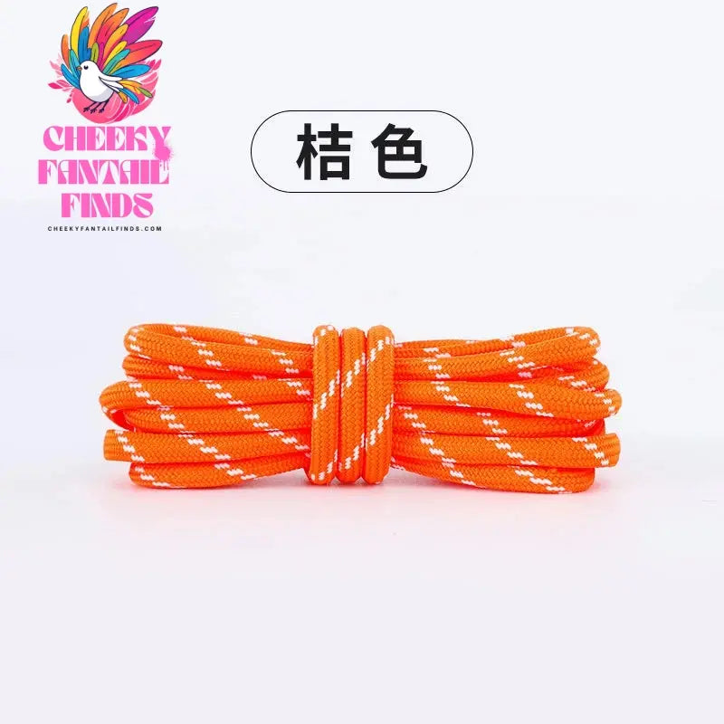 Length 100cm DIY Freedly Round Leather Colorful Shoelaces Canvas Casual Boots Shoe Laces Rope Shoestrings Cheeky Fantail Finds