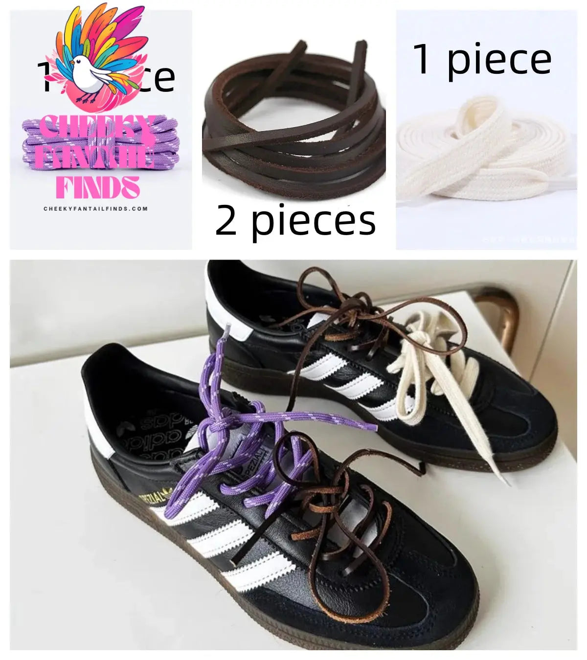 Length 100cm DIY Freedly Round Leather Colorful Shoelaces Canvas Casual Boots Shoe Laces Rope Shoestrings Cheeky Fantail Finds