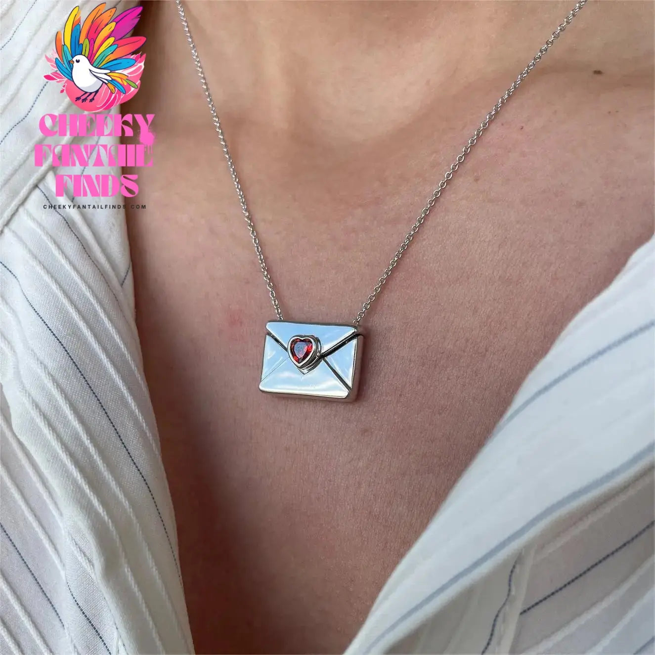 Lettering You're My Soulmate Simple Stainless Steel Chain Necklace Tarnish Free Couples Necklace for Women & Men Jewelry Gifts Cheeky Fantail Finds