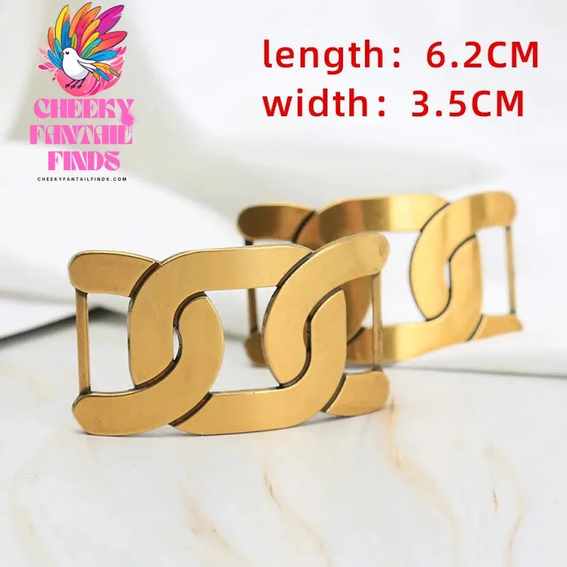 Loafer Bronze Hardware Buckle Accessories Shoe Flower Accessories Trend New Slippers Handmade DIY Women's Shoes Leather Buckle Cheeky Fantail Finds