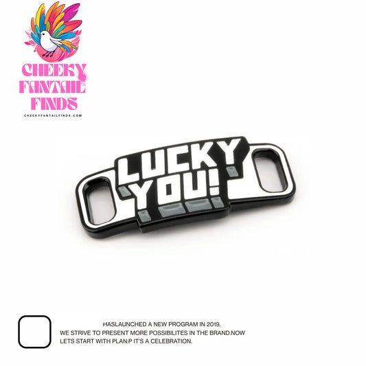 Lucky for You Shoelace Buckle Metal Enamel Paint AF1 Shoe Laces Buckle Accessories Lace Lock DIY Sneaker Kits Metal Lace Buckle Cheeky Fantail Finds