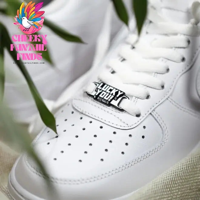 Lucky for You Shoelace Buckle Metal Enamel Paint AF1 Shoe Laces Buckle Accessories Lace Lock DIY Sneaker Kits Metal Lace Buckle Cheeky Fantail Finds