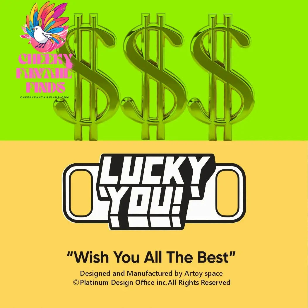 Lucky for You Shoelace Buckle Metal Enamel Paint AF1 Shoe Laces Buckle Accessories Lace Lock DIY Sneaker Kits Metal Lace Buckle Cheeky Fantail Finds