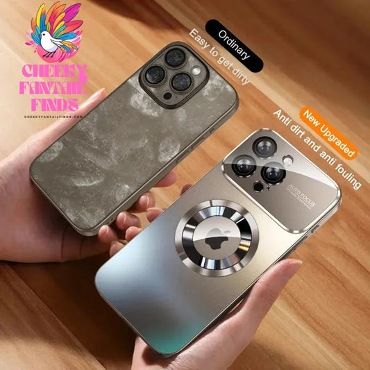 Luxury Glass Camera Lens For Magesafe Magnetic Wireless Charging Case For iPhone 11 12 13 14 15 16 Pro Max Plus Shockproof Cover Cheeky Fantail Finds