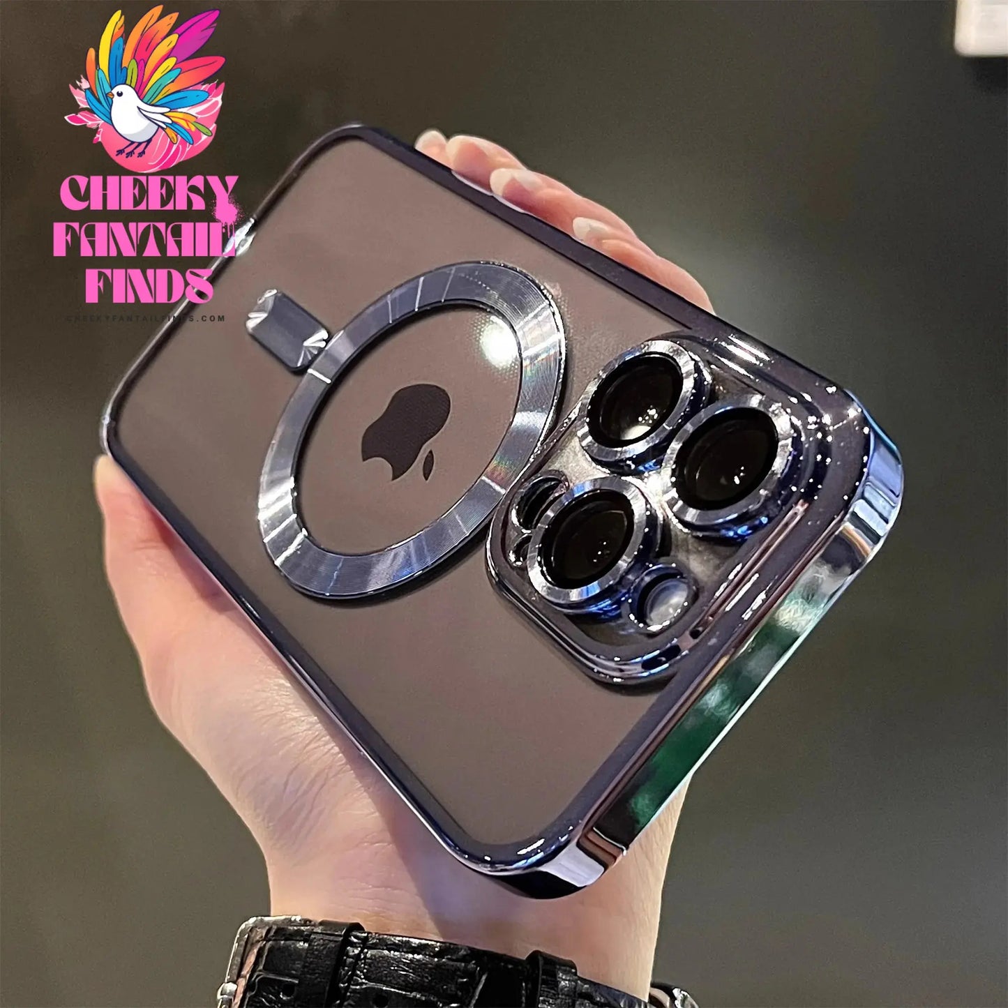Luxury Magnetic For Magsafe Wireless Charge Plating Clear Case For iPhone 11 12 13 14 15 16 Pro Max Shockproof Silicone Cover Cheeky Fantail Finds
