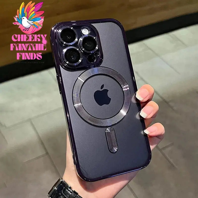 Luxury Magnetic For Magsafe Wireless Charge Plating Clear Case For iPhone 11 12 13 14 15 16 Pro Max Shockproof Silicone Cover Cheeky Fantail Finds