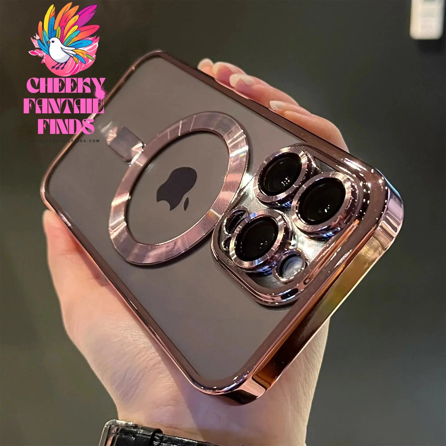 Luxury Magnetic For Magsafe Wireless Charge Plating Clear Case For iPhone 11 12 13 14 15 16 Pro Max Shockproof Silicone Cover Cheeky Fantail Finds