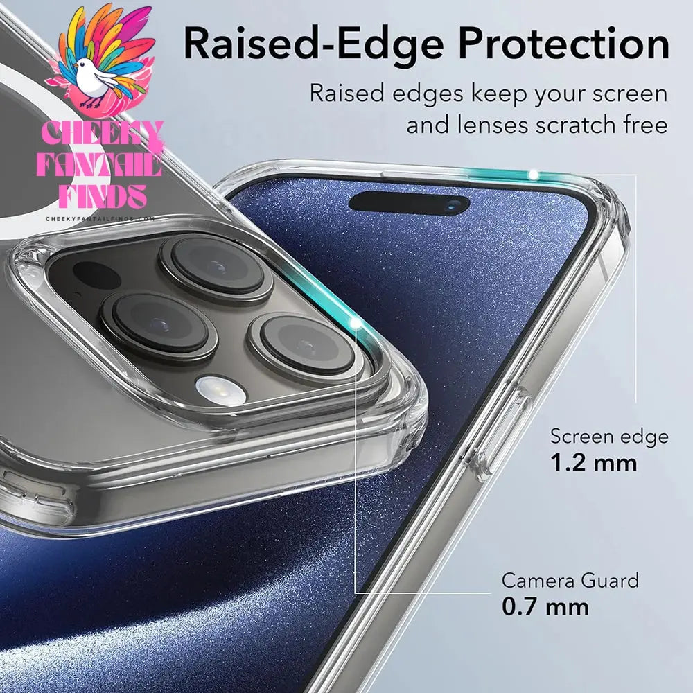 Luxury Magnetic Wireless Charge For Magsafe Case for iPhone 16 15 14 13 12 11 Pro XR XS Max 7 8 Plus Back Cover Transparent Case Cheeky Fantail Finds