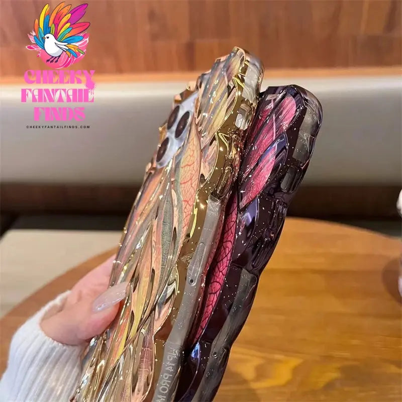 Luxury Plating Colour Fashion Leaf Phone Case For iPhone 11 12 13 14 15 Pro Max Soft Silicone Bumper Protector On 16 Plus Cover Cheeky Fantail Finds