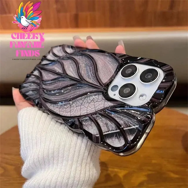 Luxury Plating Colour Fashion Leaf Phone Case For iPhone 11 12 13 14 15 Pro Max Soft Silicone Bumper Protector On 16 Plus Cover Cheeky Fantail Finds