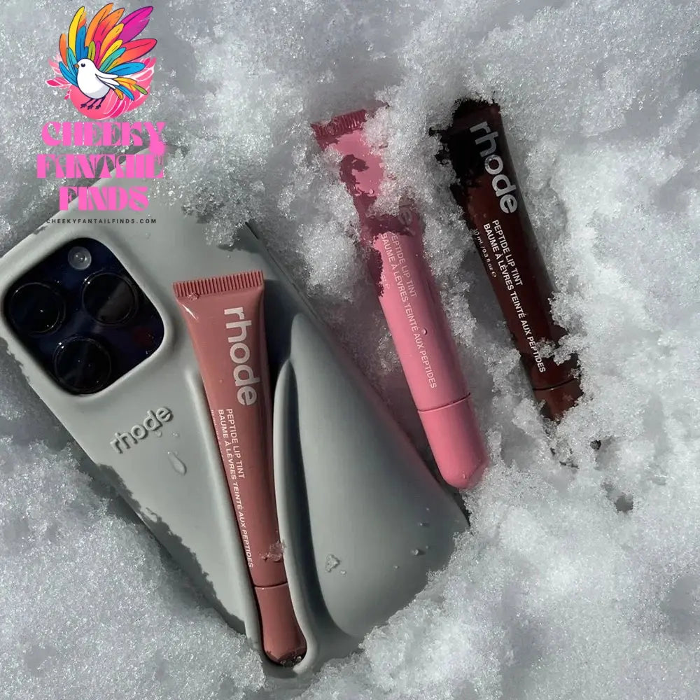Luxury Rhode DIY Lipstick Soft Silicone Case for iPhone 16 15 13 11 14 12 Pro Max Plus Portable Lip Gloss Holder Ins Phone Cover Cheeky Fantail Finds