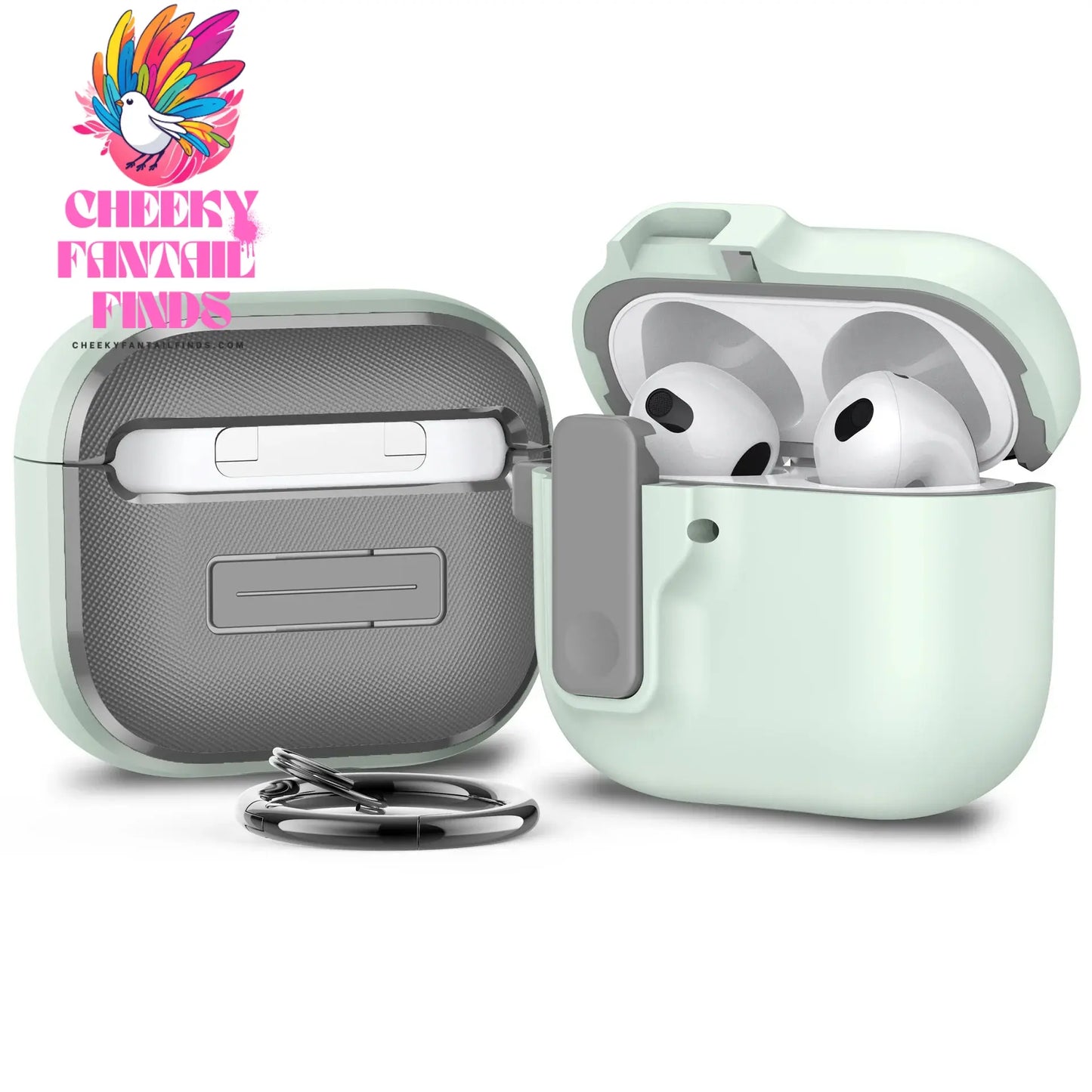Luxury Switch Earphone Case For Apple Airpods 1 2 3 Pro Protective Shockproof Cover For Airpods 4 Generation Cases with Keychain Cheeky Fantail Finds