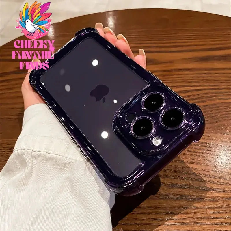 Luxury Transparent Silicone Phone Case For iPhone 16 15 14 13 12 11 Pro Max XR X XS 7 8 14 15 Plus SE 2020 Shockproof Soft Cover Cheeky Fantail Finds