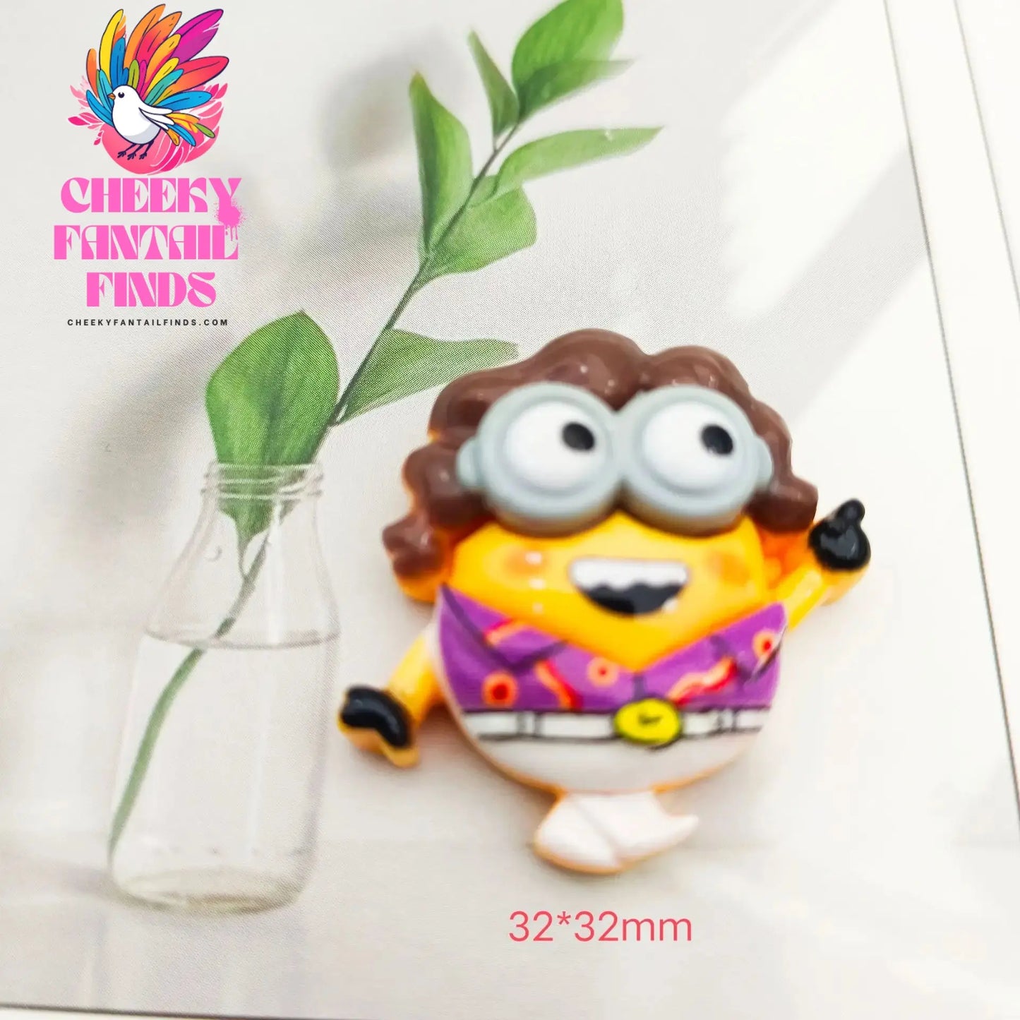 MINISO 1 PCS/Set Cute Cartoon Shoes Charm Accessories Clogs DIY Shoes Decoration Sandals Garden Buckle Children's Christmas Gift Cheeky Fantail Finds