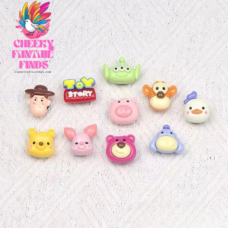 MINISO Cute Cartoon Bear Shoe Charm DIY Shoe Decorations Accessories for Bogg Bag Slides Sandals Clogs Kids Gifts Cheeky Fantail Finds