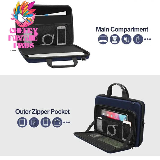 MOSISO Hard Shell Laptop Case for Men Women17 inch Computer Bag Compatible with MacBook HP Dell Lenovo Asus Notebook 17.3 inch Cheeky Fantail Finds