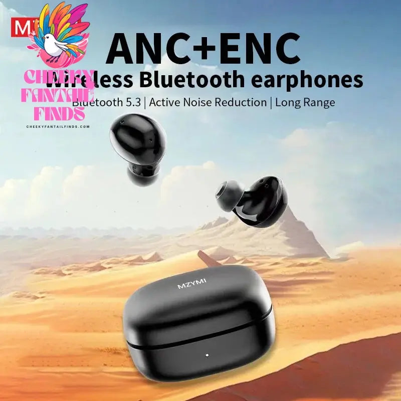 MZYMI S07 Bluetooth 5.3 Earbuds TWS Wireless Earphones T73 Sport Hifi Game Headset ANC Touch Headphone With Mic For Phone Cheeky Fantail Finds