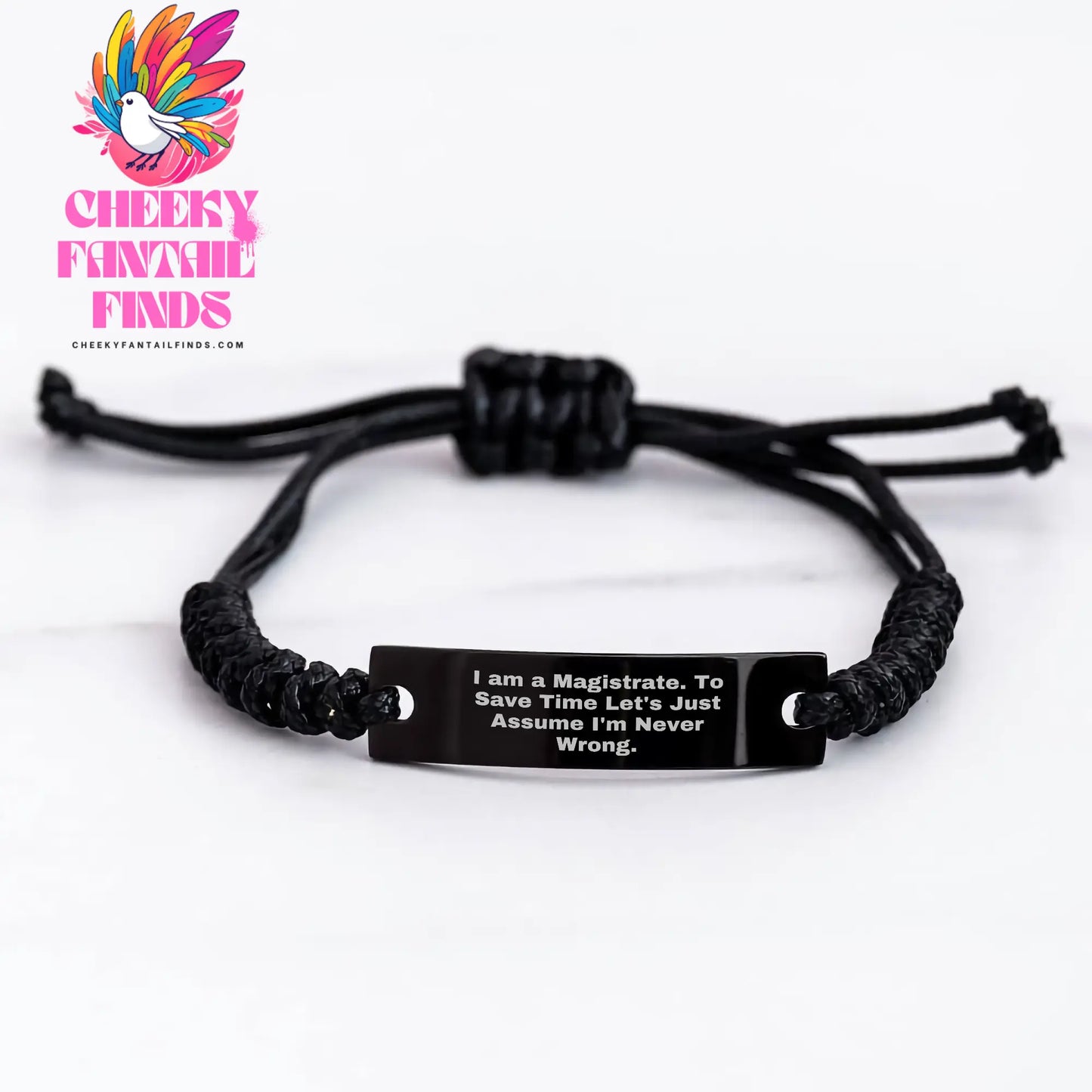 Magistrate Rope Bracelet, Funny Quote Gifts from Men to Women on Mother's Day - Image 3