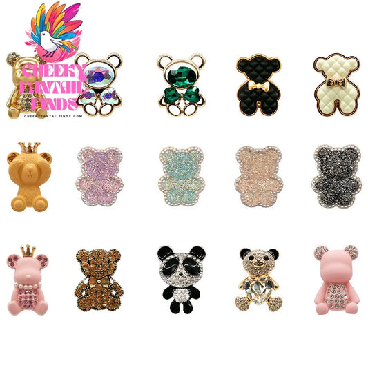 Metal Bear Shoe Ornament Hole Shoes Accessories High Sense Cheeky Fantail Finds