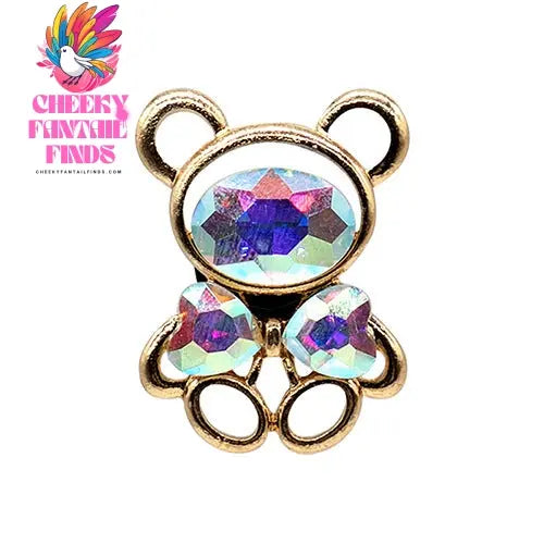 Metal Bear Shoe Ornament Hole Shoes Accessories High Sense Cheeky Fantail Finds