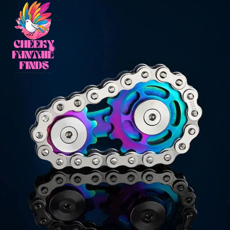 Metal Hand Spinner Chain Gear Metal Fidget Spinner Adult EDC Fidget Toys Focus ADHD Tool Office Stress Relief Toys Cheeky Fantail Finds