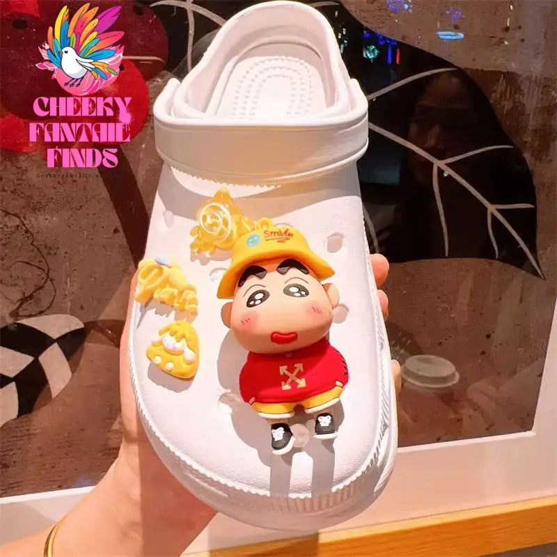 Miniso Whole Set Hot Sale Diy Hole Shoes Charms 3D Cute Comic Character Shoes Buckle Set Shoe Flower Detachable Girl Gift Cheeky Fantail Finds