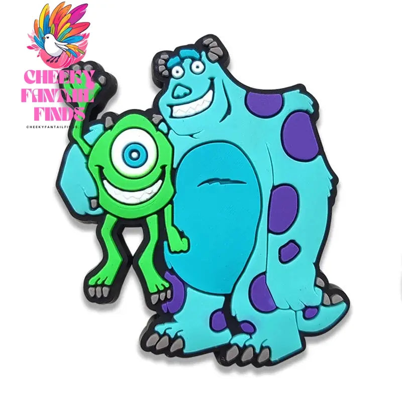 Movie Character Monsters Inc. University Shoe Charms For Accessories Shoe Buckle Decorations Christmas Gifts for Party Cheeky Fantail Finds