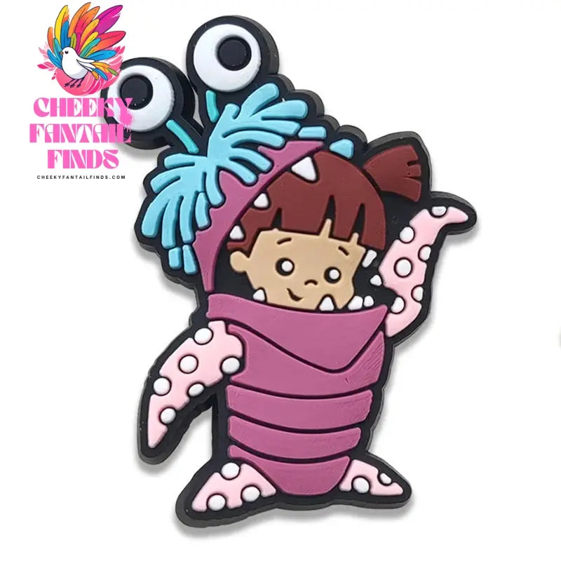Movie Character Monsters Inc. University Shoe Charms For Accessories Shoe Buckle Decorations Christmas Gifts for Party Cheeky Fantail Finds