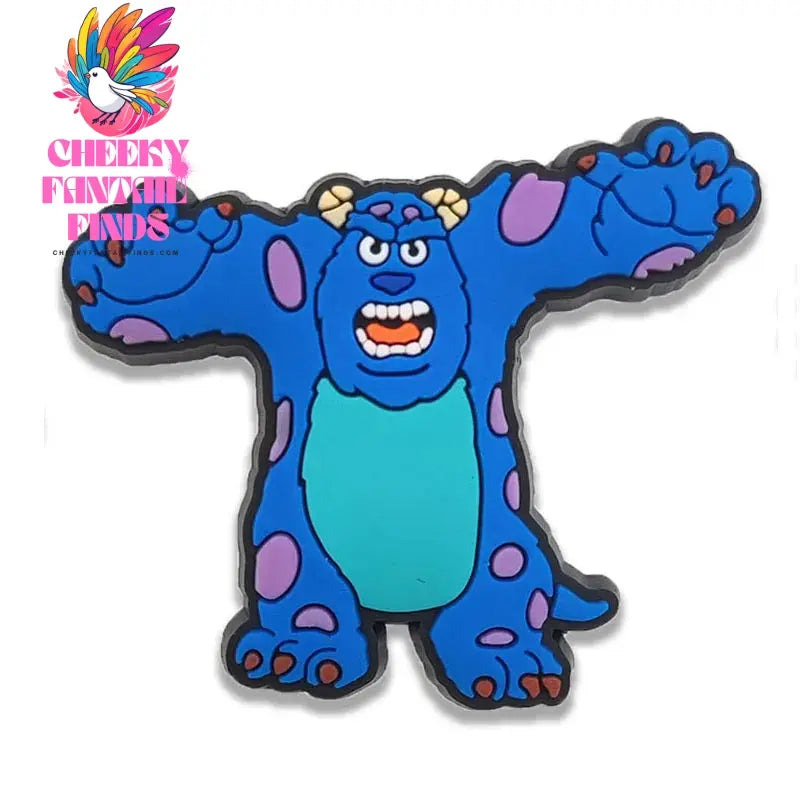 Movie Character Monsters Inc. University Shoe Charms For Accessories Shoe Buckle Decorations Christmas Gifts for Party Cheeky Fantail Finds