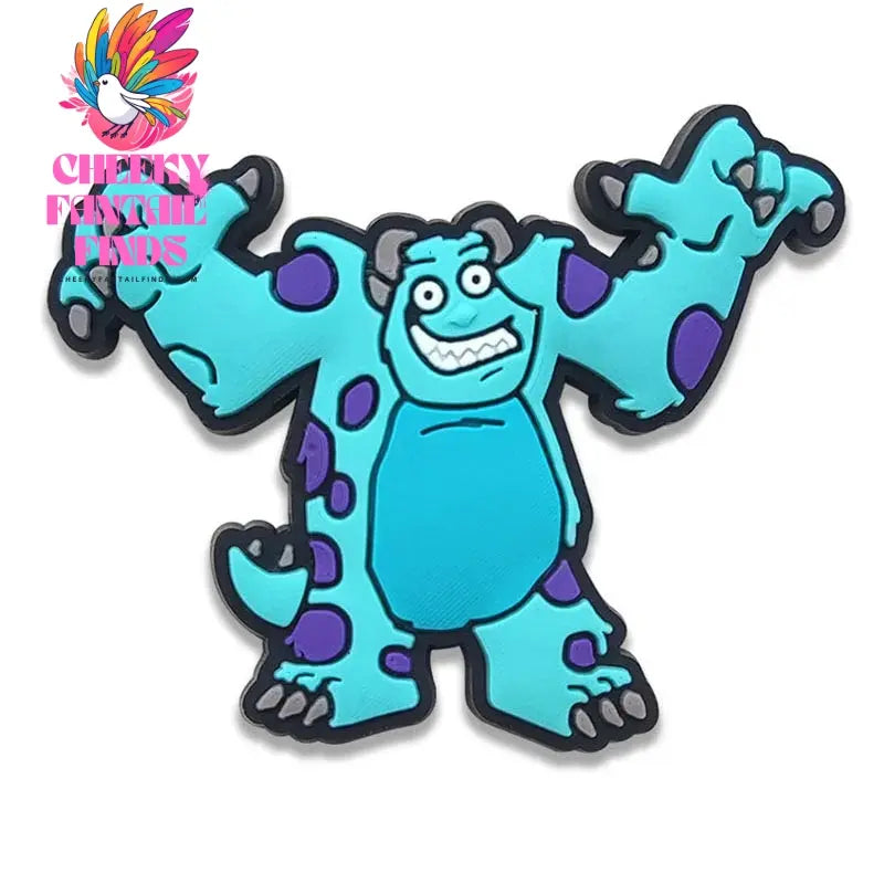 Movie Character Monsters Inc. University Shoe Charms For Accessories Shoe Buckle Decorations Christmas Gifts for Party Cheeky Fantail Finds