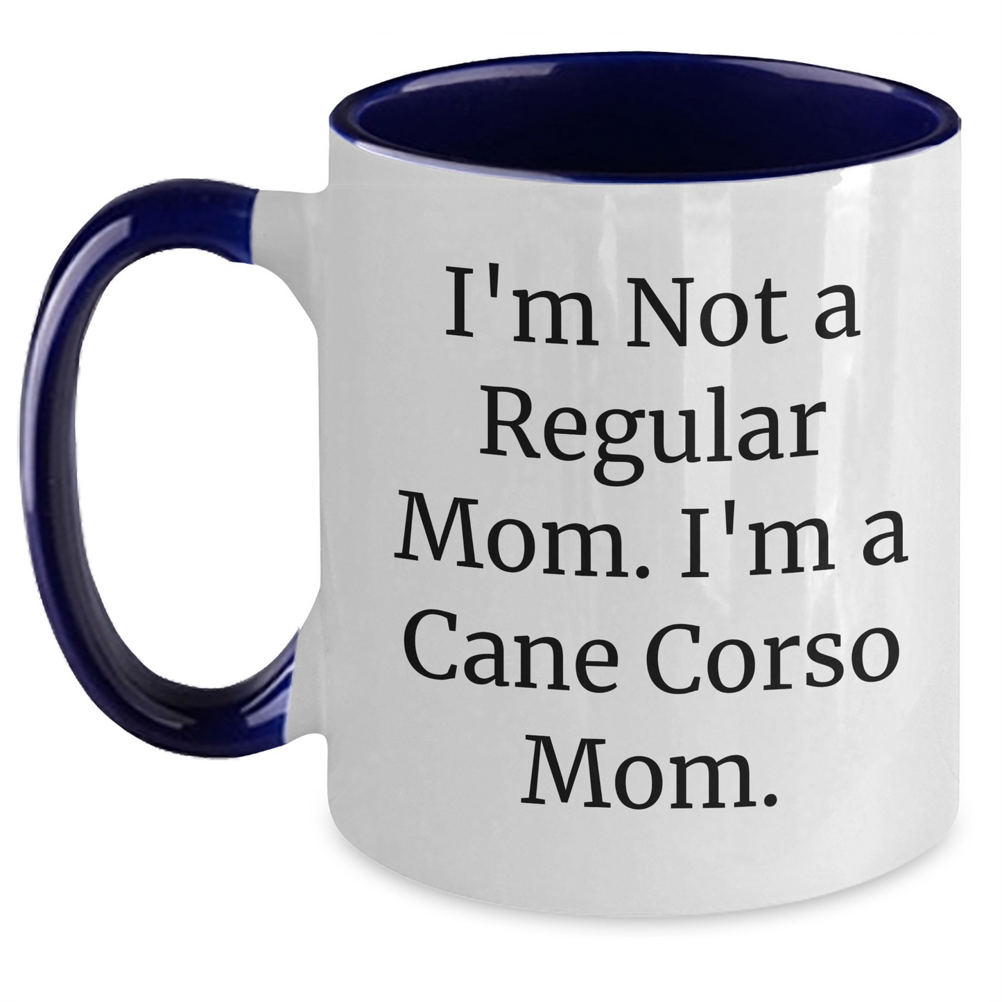 Cute Cane Corso Dog Mom Funny Two Tone Coffee Mugs Gifts for Dad from Family, Unique Father's Day Present - Main