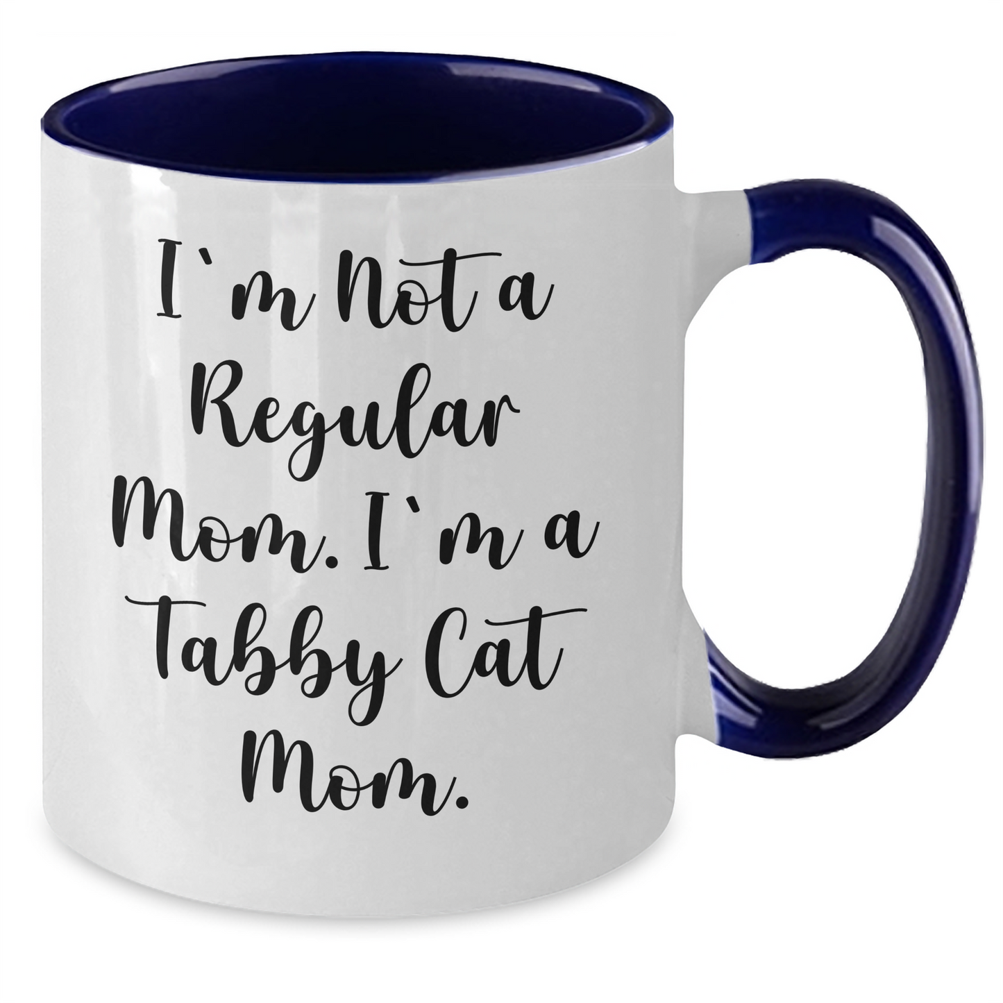 Funny Tabby Cat Mom Two Tone Coffee Mug Gifts from Family Friends Coworkers, Gifts for Tabby Cat Lovers Graduation Unique - Additional