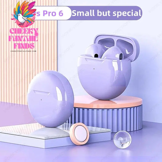 NEW Original Air Pro 6 TWS Wireless Headphones Fone Bluetooth Earphones Mic Pods In Ear Earbuds Earbuds sport Headset For Xiaomi Cheeky Fantail Finds