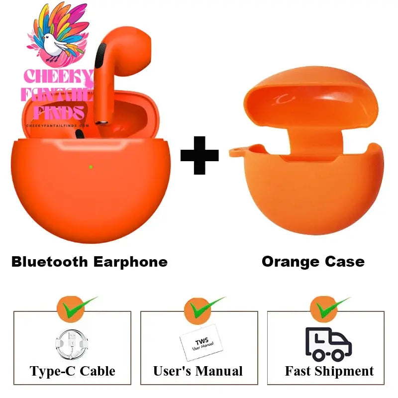 NEW Original Air Pro 6 TWS Wireless Headphones Fone Bluetooth Earphones Mic Pods In Ear Earbuds Earbuds sport Headset For Xiaomi Cheeky Fantail Finds