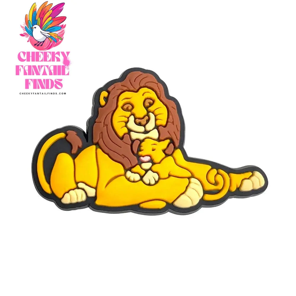 New 1PCS Shoe Charms Cartooon Lion DIY Anime Cute Animal Characters Decorate PVC Pins Accessories For Kid Boy Birthday Cool Gift Cheeky Fantail Finds