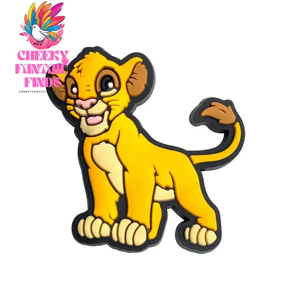 New 1PCS Shoe Charms Cartooon Lion DIY Anime Cute Animal Characters Decorate PVC Pins Accessories For Kid Boy Birthday Cool Gift Cheeky Fantail Finds