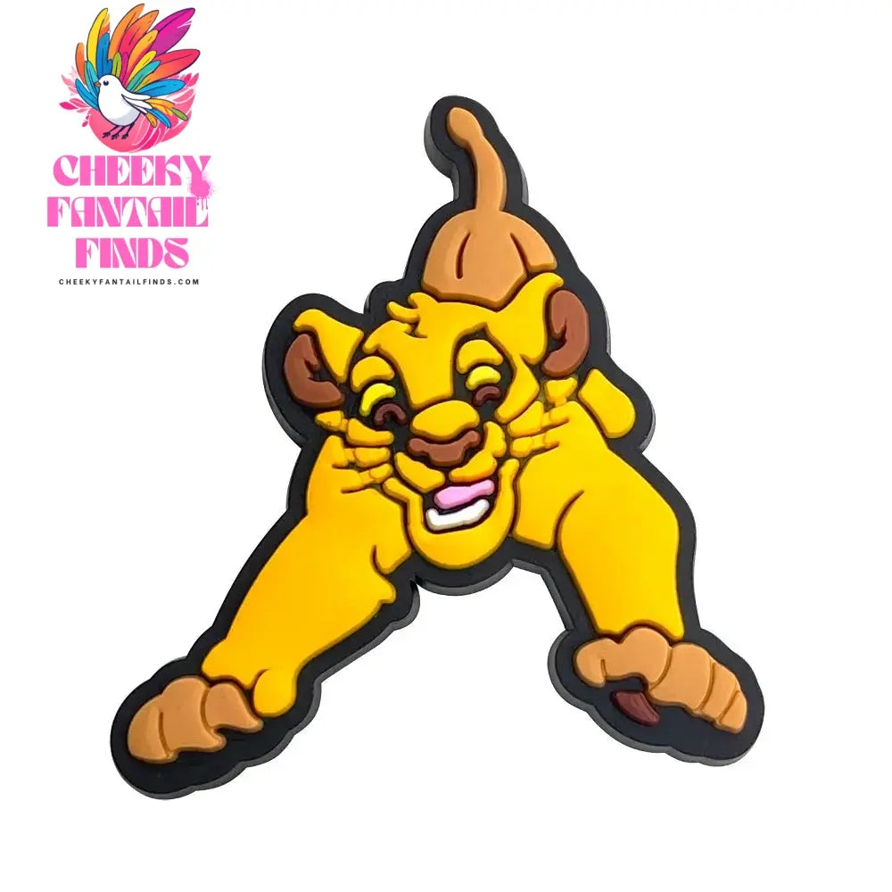 New 1PCS Shoe Charms Cartooon Lion DIY Anime Cute Animal Characters Decorate PVC Pins Accessories For Kid Boy Birthday Cool Gift Cheeky Fantail Finds