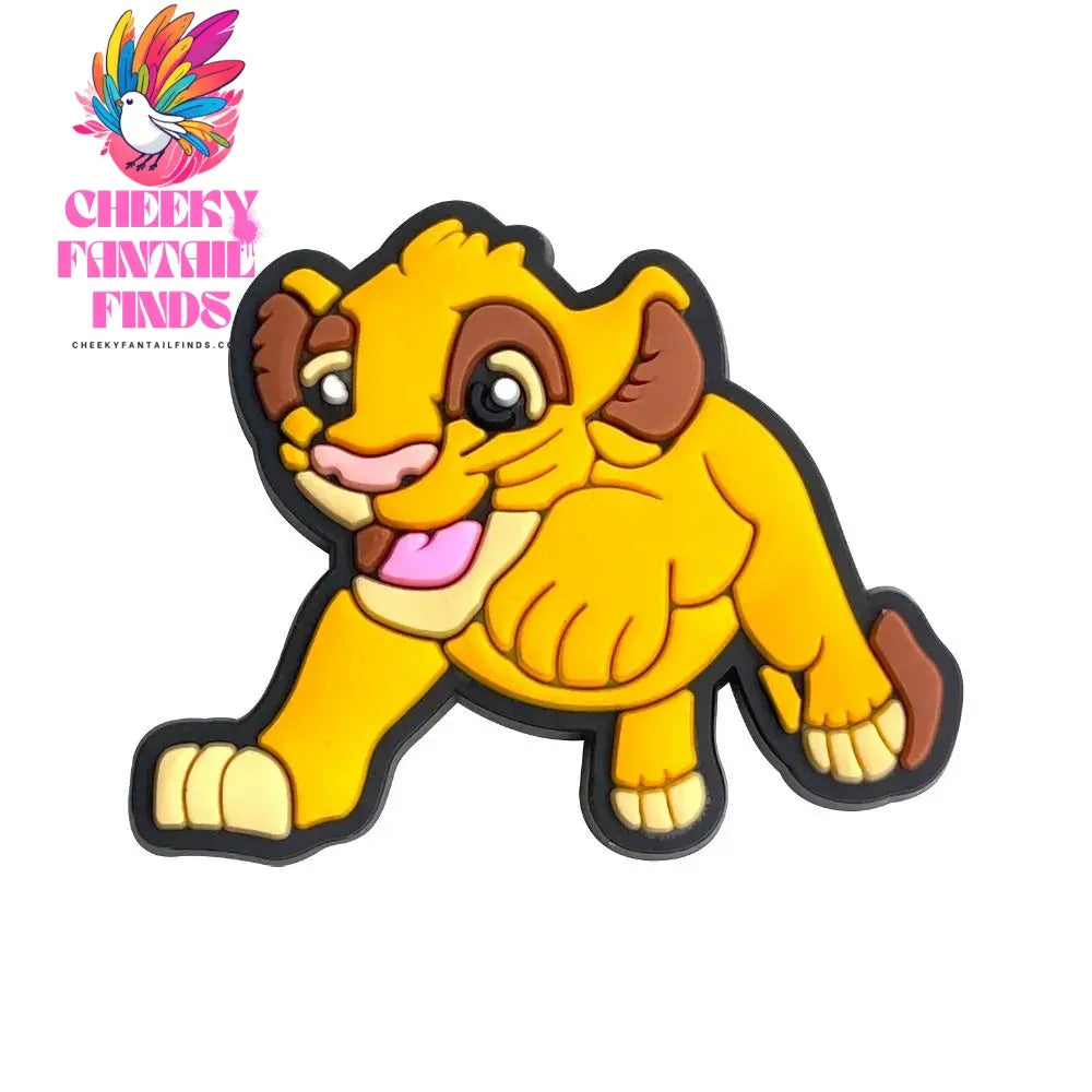 New 1PCS Shoe Charms Cartooon Lion DIY Anime Cute Animal Characters Decorate PVC Pins Accessories For Kid Boy Birthday Cool Gift Cheeky Fantail Finds