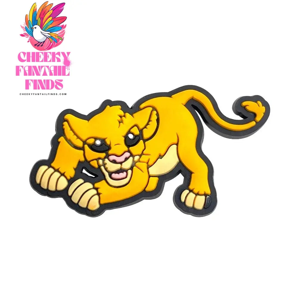 New 1PCS Shoe Charms Cartooon Lion DIY Anime Cute Animal Characters Decorate PVC Pins Accessories For Kid Boy Birthday Cool Gift Cheeky Fantail Finds