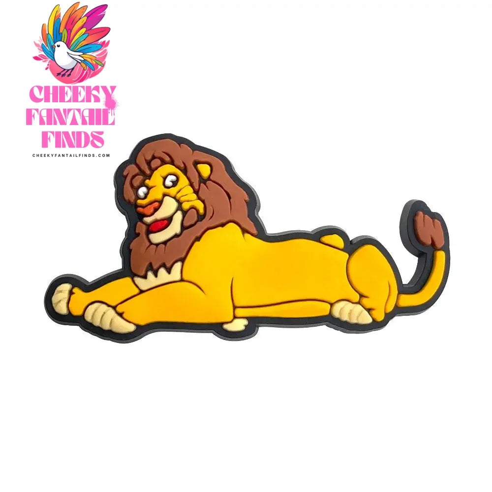 New 1PCS Shoe Charms Cartooon Lion DIY Anime Cute Animal Characters Decorate PVC Pins Accessories For Kid Boy Birthday Cool Gift Cheeky Fantail Finds