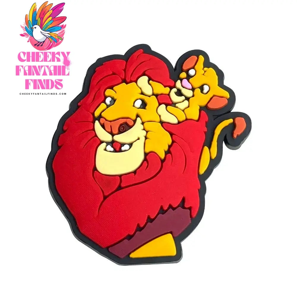 New 1PCS Shoe Charms Cartooon Lion DIY Anime Cute Animal Characters Decorate PVC Pins Accessories For Kid Boy Birthday Cool Gift Cheeky Fantail Finds