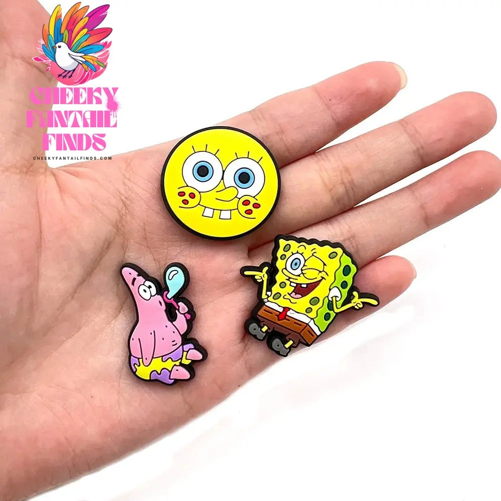 New 20Pcs SpongeBob Shoe Charms for Chase Cute Shoe accessories Cheeky Fantail Finds