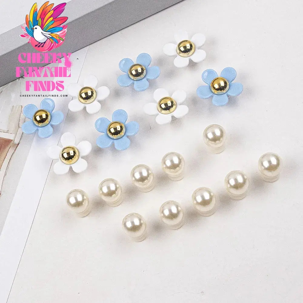 New Acrylic Daisy Five Petal Flower Hole Shoe Charms Decorations Cute Sunflower Shoes Buckle DIY 3D Hole Shoe Accessories - Cheeky Fantail Finds