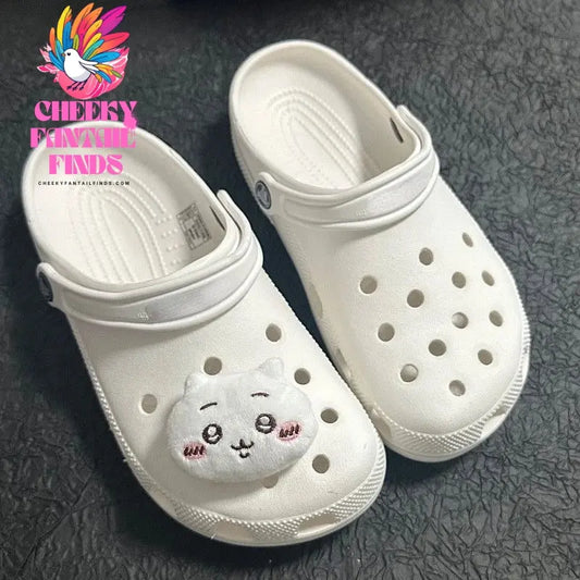 New Cartoon Cute Hachiwares Usagi Shoes Flower Kawaii Chiikawas Shoe Buckle Upper Decoration Accessories Bestie Couple Matching Cheeky Fantail Finds