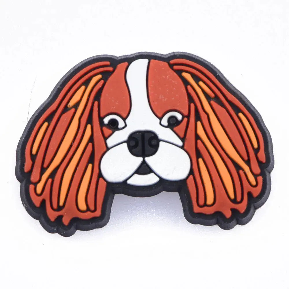 New Cute Cartoon Animals Shoe Decoration Charms Brown Black Dogs Shoe Charms White Claws Bracelet Accessories Halloween Gifts Cheeky Fantail Finds