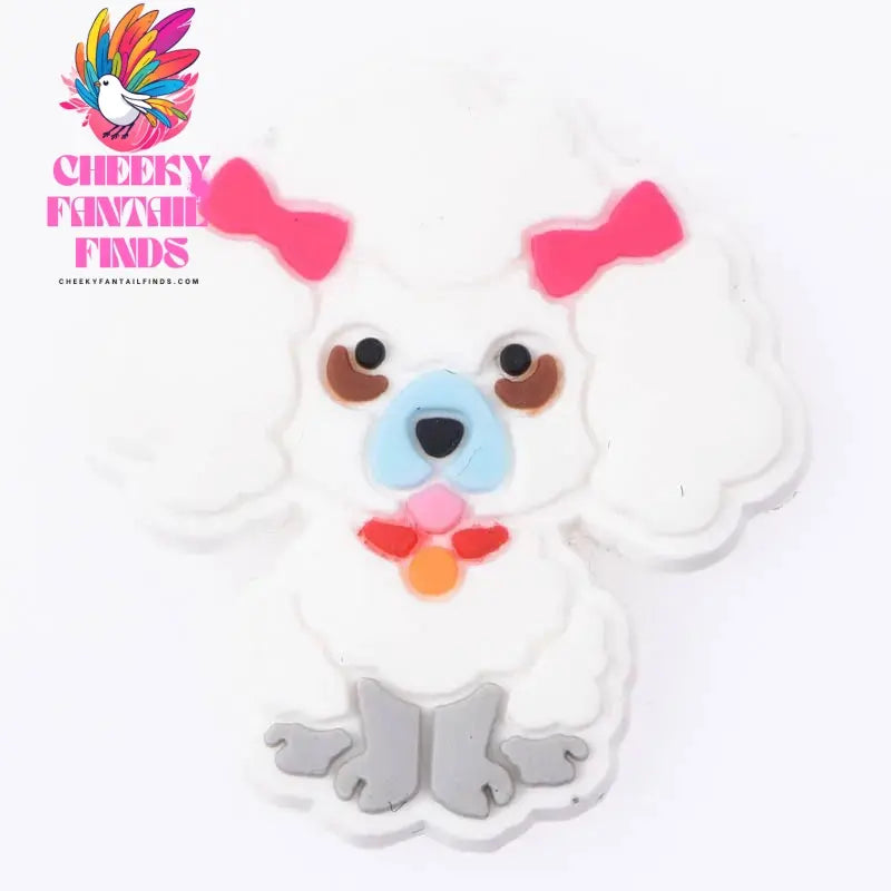 New Cute Cartoon Animals Shoe Decoration Charms Brown Black Dogs Shoe Charms White Claws Bracelet Accessories Halloween Gifts Cheeky Fantail Finds